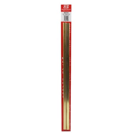 K&S Precision Metals K&S .350 in. W X 12 in. L Oval Brass Tube 1 pk 5094